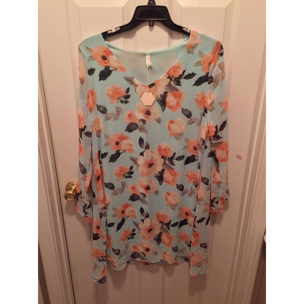 PinkBlush Floral Mini Dress
